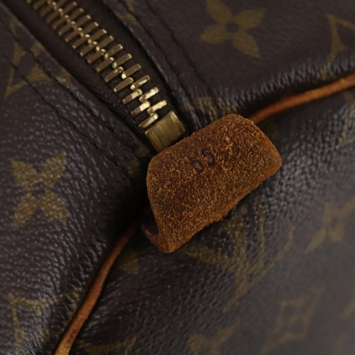 LOUIS VUITTON Monogram Keepall 55 Boston Bag M41424 LV Auth 142780