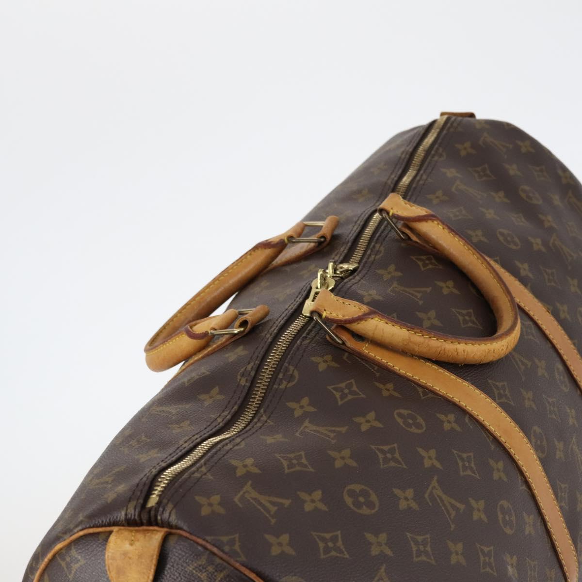 LOUIS VUITTON Monogram Keepall 55 Boston Bag M41424 LV Auth 142780
