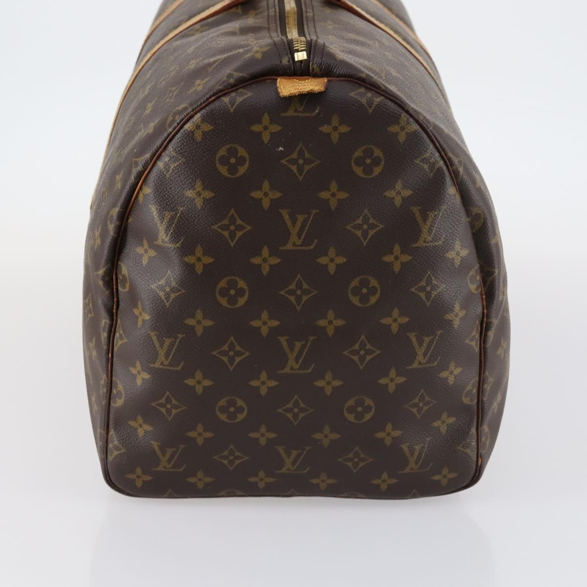 LOUIS VUITTON Monogram Keepall 55 Boston Bag M41424 LV Auth 142781