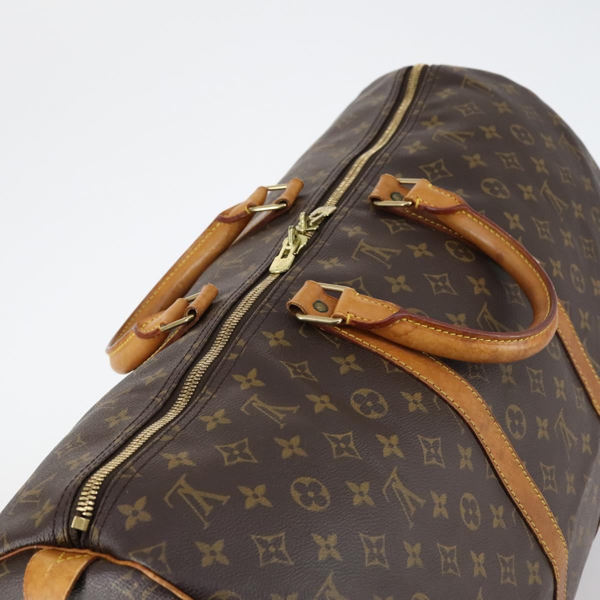 LOUIS VUITTON Monogram Keepall 55 Boston Bag M41424 LV Auth 142781