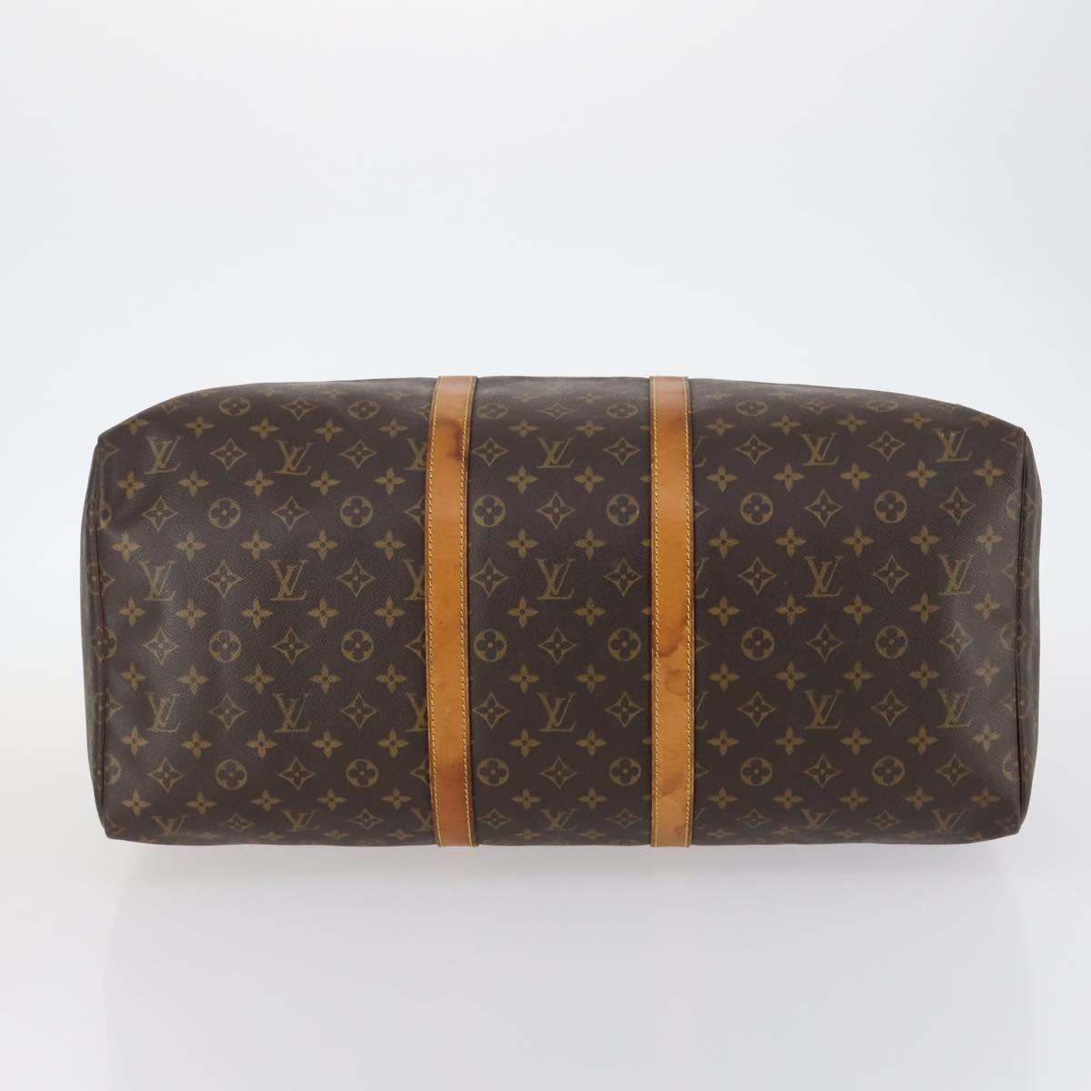 LOUIS VUITTON Monogram Keepall 55 Boston Bag M41424 LV Auth 142781
