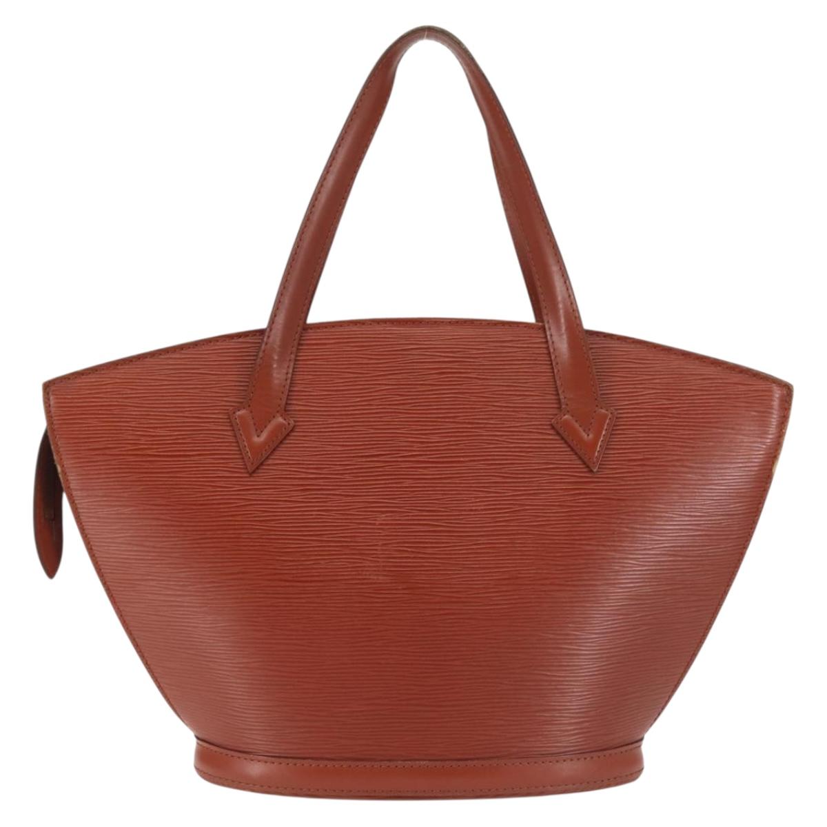 LOUIS VUITTON Epi Saint Jacques Hand Bag Brown M52263 LV Auth 142783