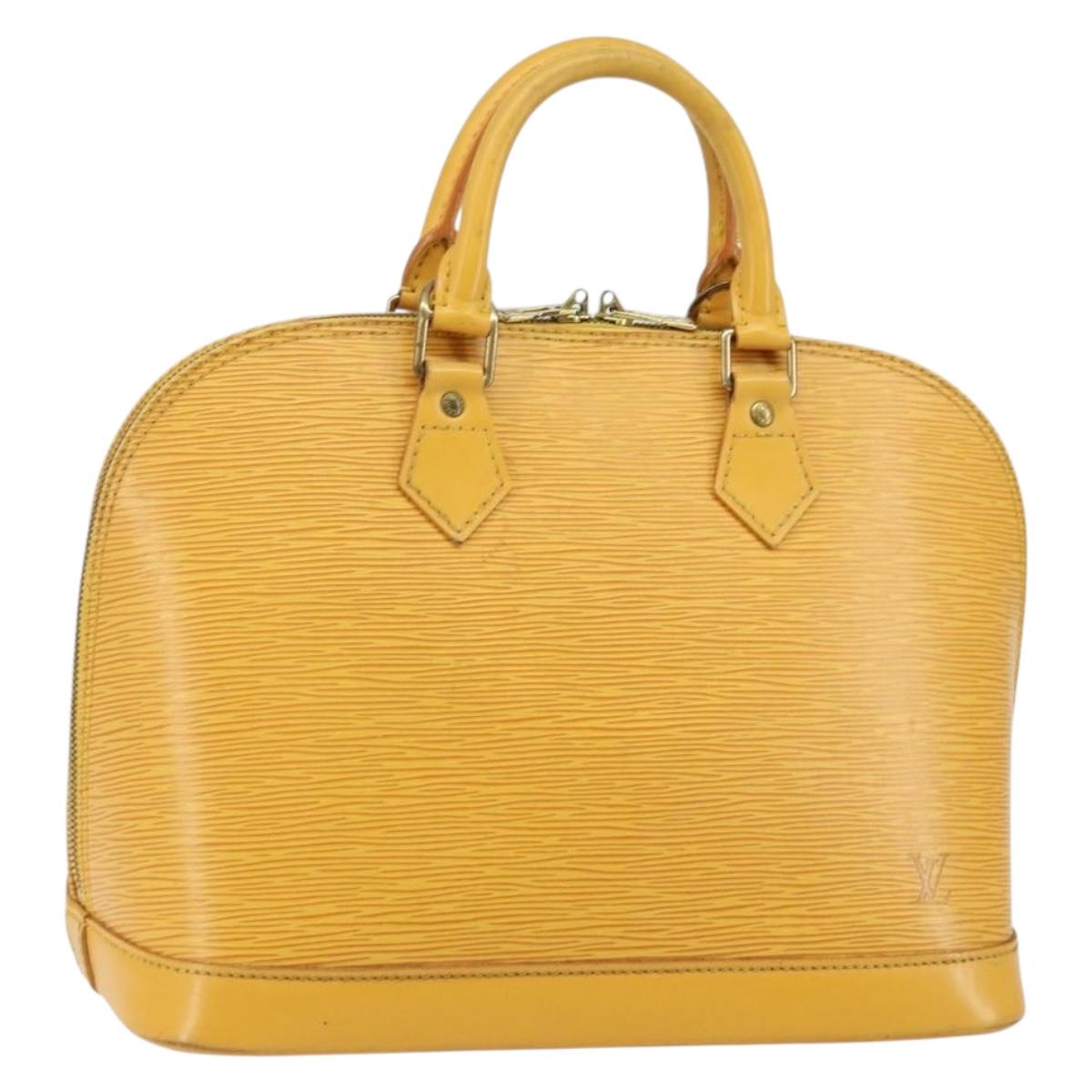 LOUIS VUITTON Epi Alma Hand Bag Yellow M52149 LV Auth 142784