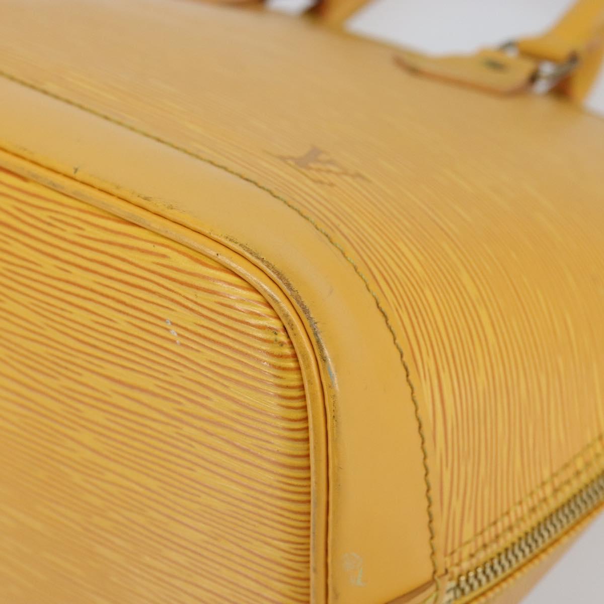 LOUIS VUITTON Epi Alma Hand Bag Yellow M52149 LV Auth 142784