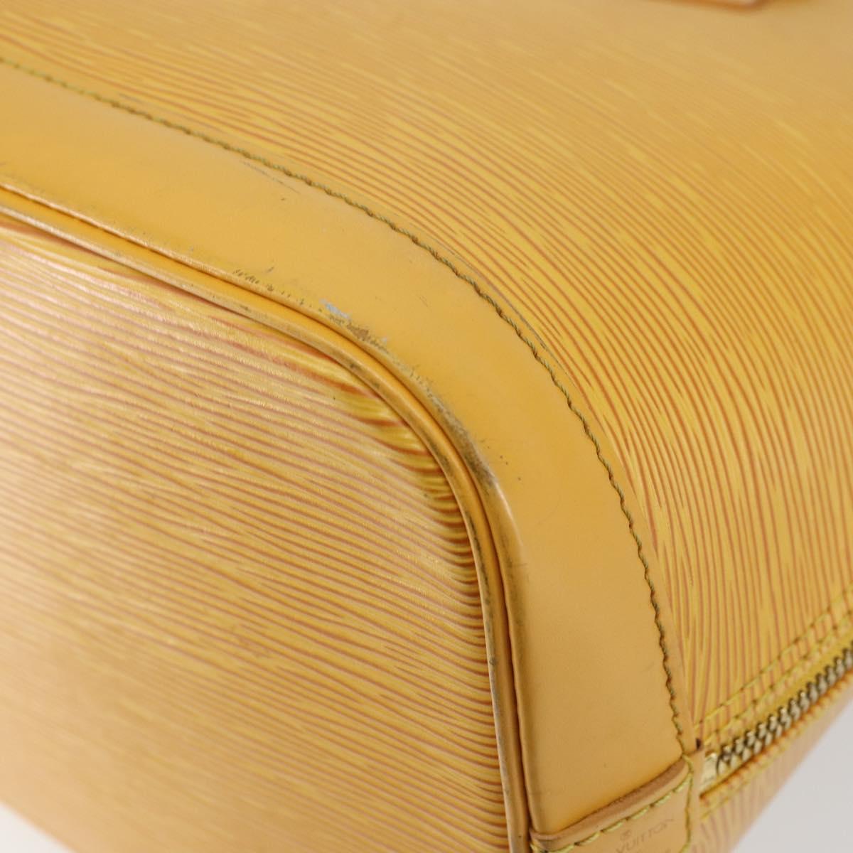 LOUIS VUITTON Epi Alma Hand Bag Yellow M52149 LV Auth 142784