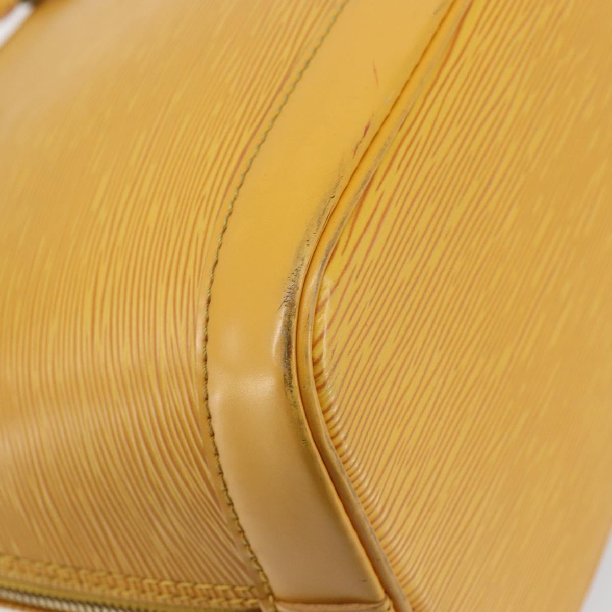 LOUIS VUITTON Epi Alma Hand Bag Yellow M52149 LV Auth 142784
