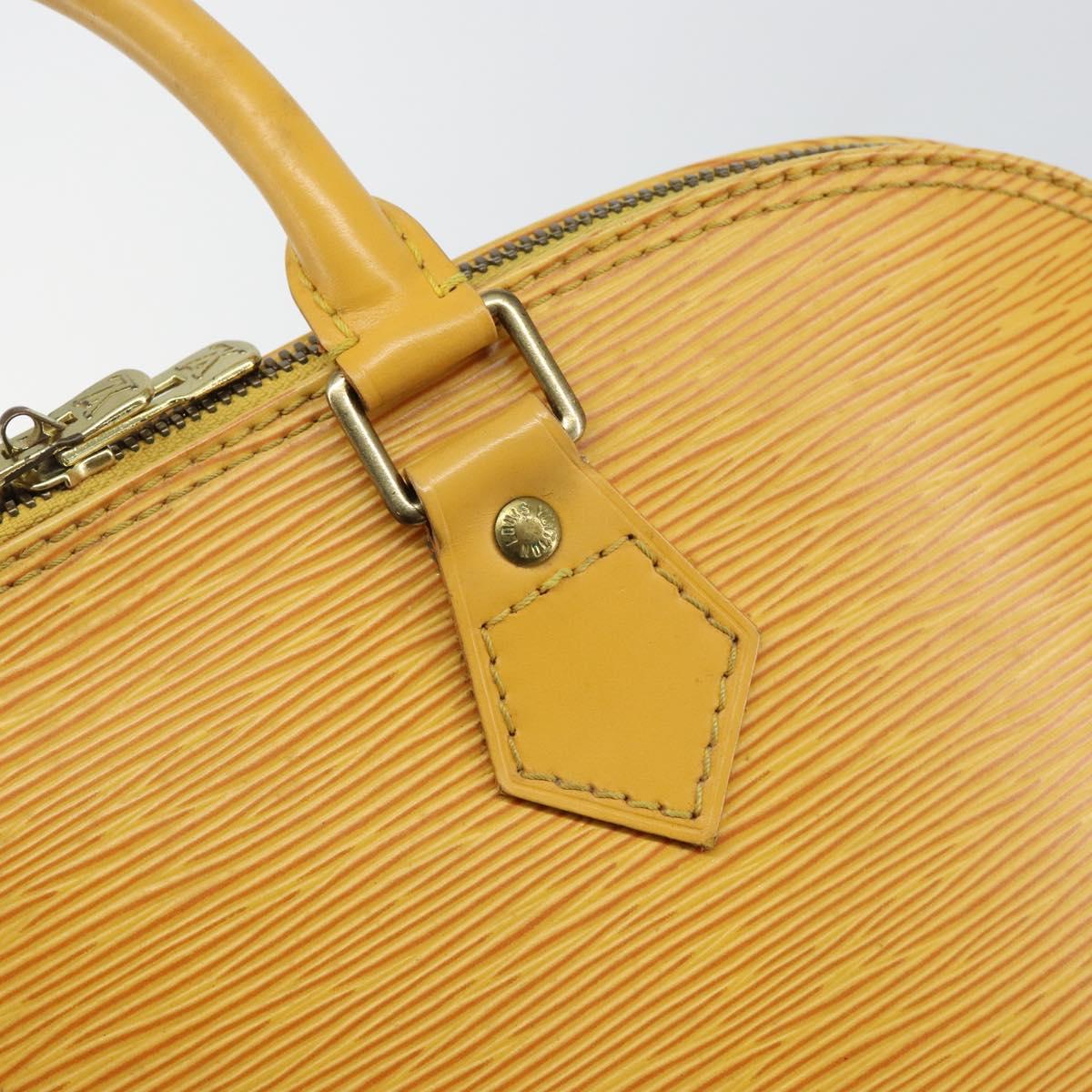 LOUIS VUITTON Epi Alma Hand Bag Yellow M52149 LV Auth 142784