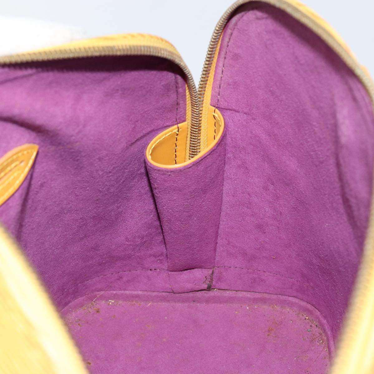 LOUIS VUITTON Epi Alma Hand Bag Yellow M52149 LV Auth 142784