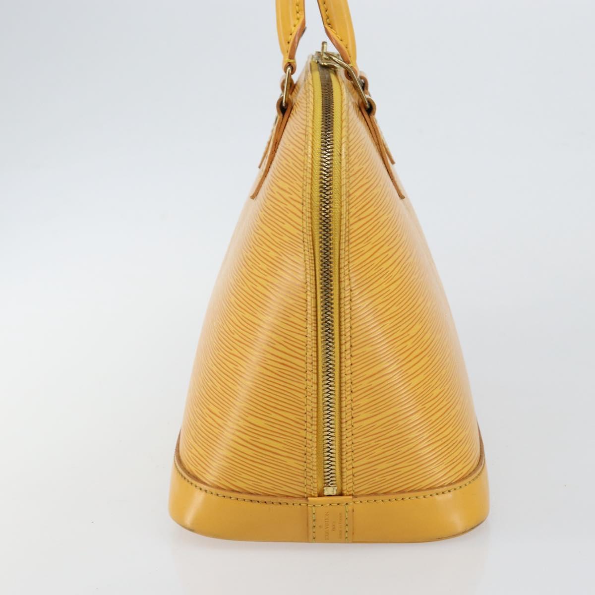 LOUIS VUITTON Epi Alma Hand Bag Yellow M52149 LV Auth 142784