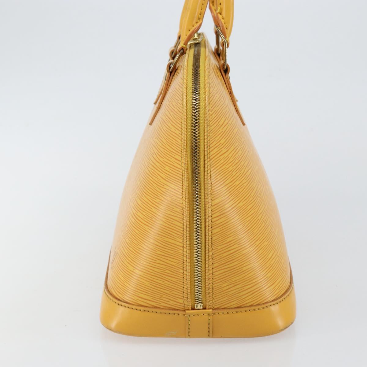 LOUIS VUITTON Epi Alma Hand Bag Yellow M52149 LV Auth 142784