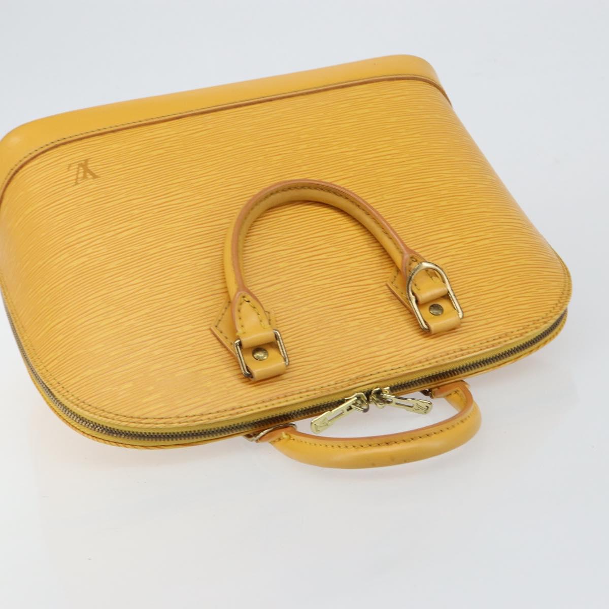 LOUIS VUITTON Epi Alma Hand Bag Yellow M52149 LV Auth 142784