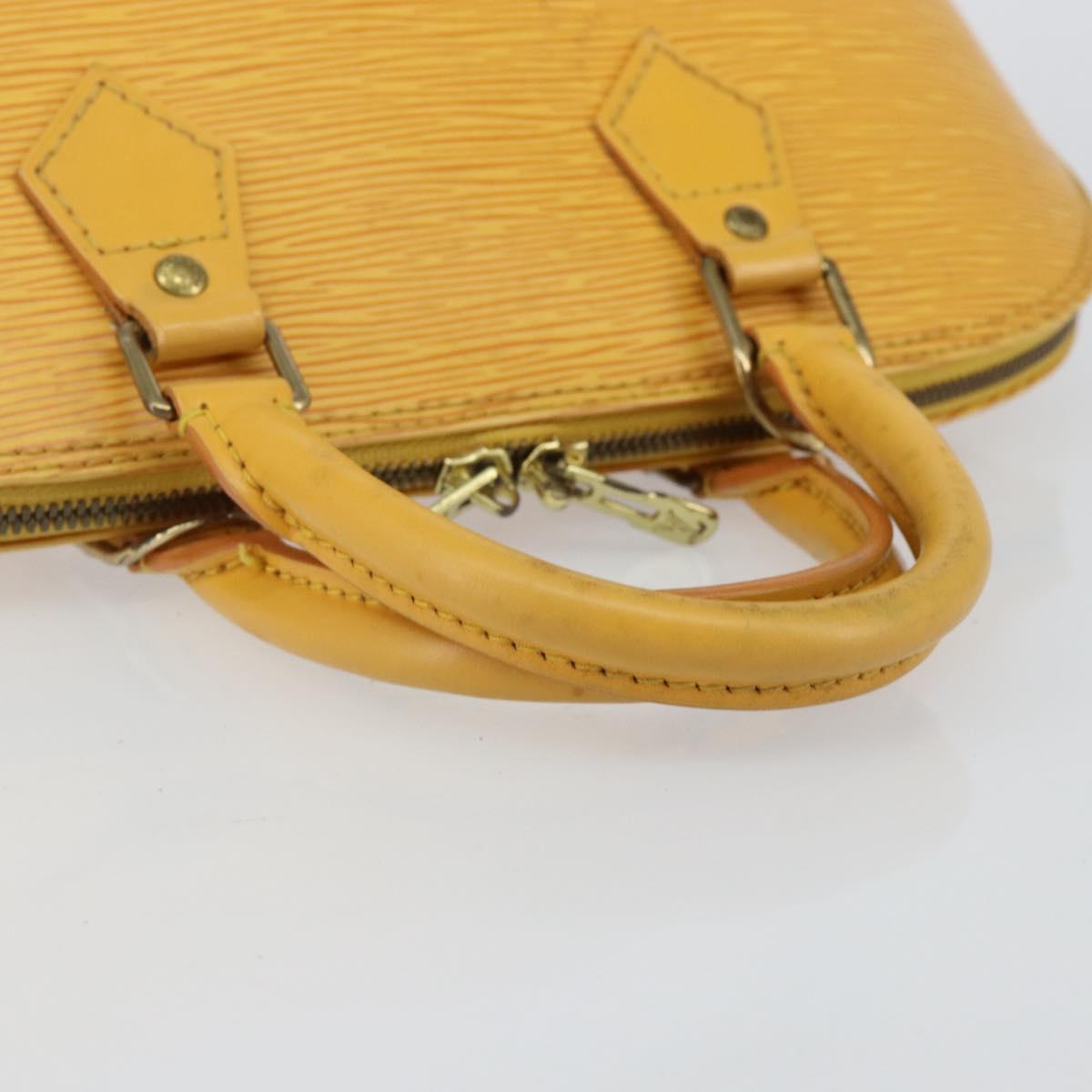 LOUIS VUITTON Epi Alma Hand Bag Yellow M52149 LV Auth 142784