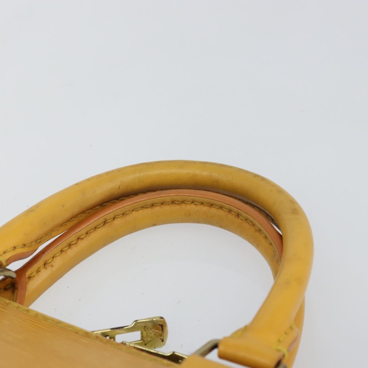LOUIS VUITTON Epi Alma Hand Bag Yellow M52149 LV Auth 142784