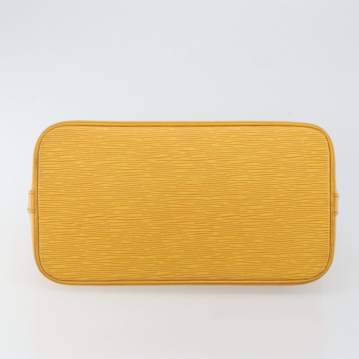 LOUIS VUITTON Epi Alma Hand Bag Yellow M52149 LV Auth 142784