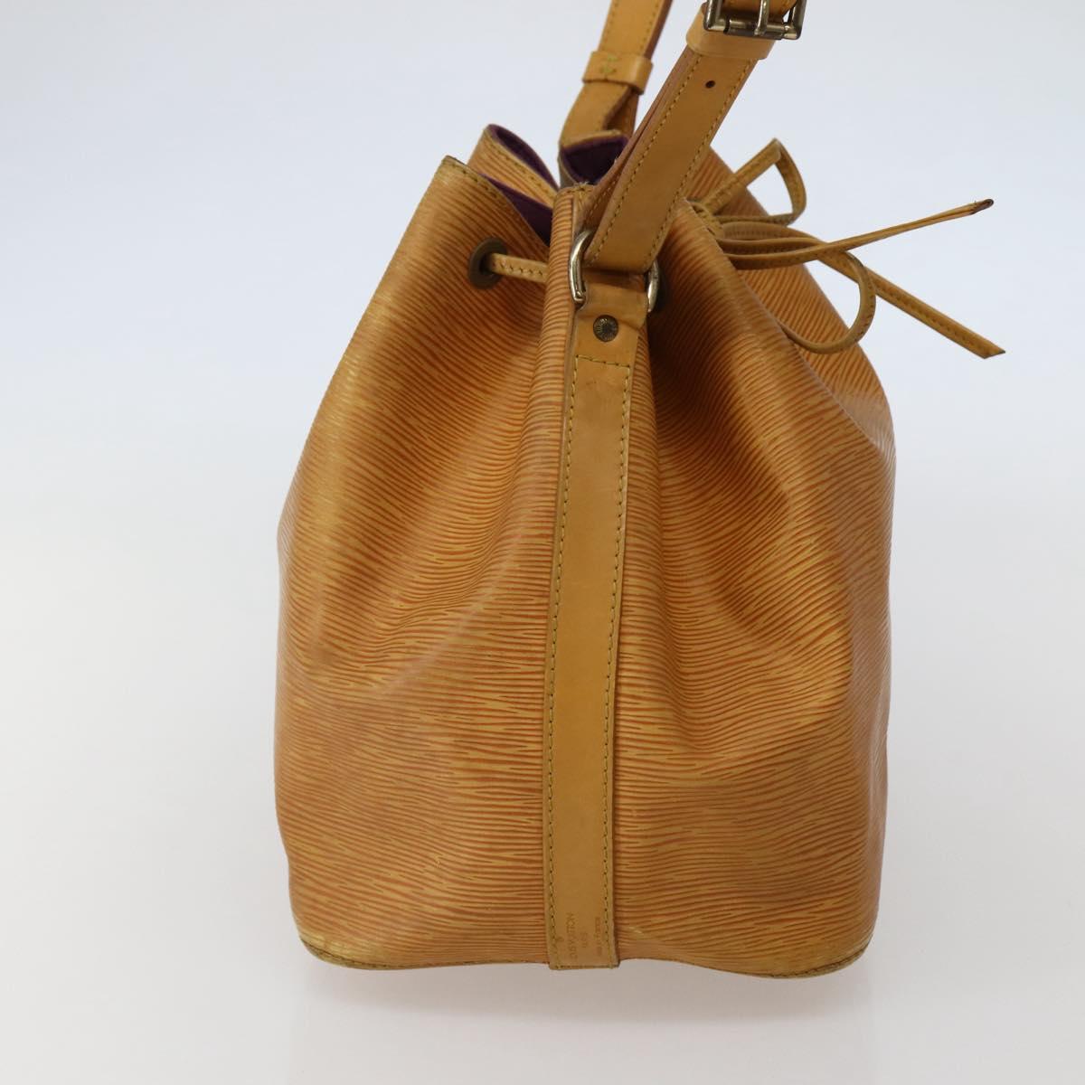 LOUIS VUITTON Epi Petit Noe Shoulder Bag Yellow M44109 LV Auth 142786