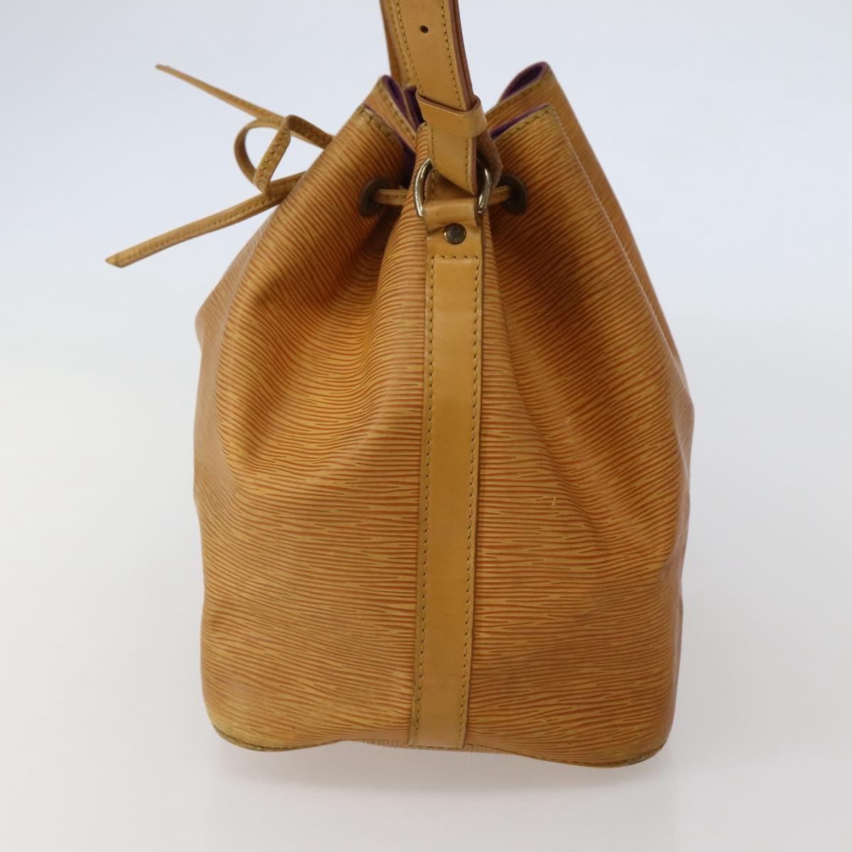 LOUIS VUITTON Epi Petit Noe Shoulder Bag Yellow M44109 LV Auth 142786