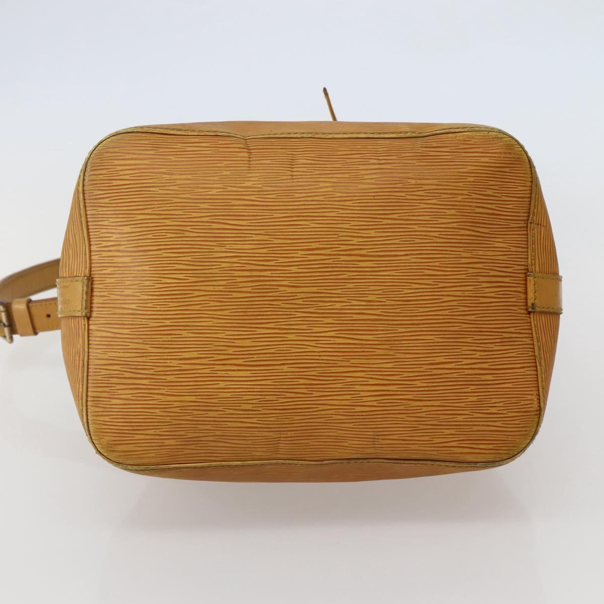 LOUIS VUITTON Epi Petit Noe Shoulder Bag Yellow M44109 LV Auth 142786