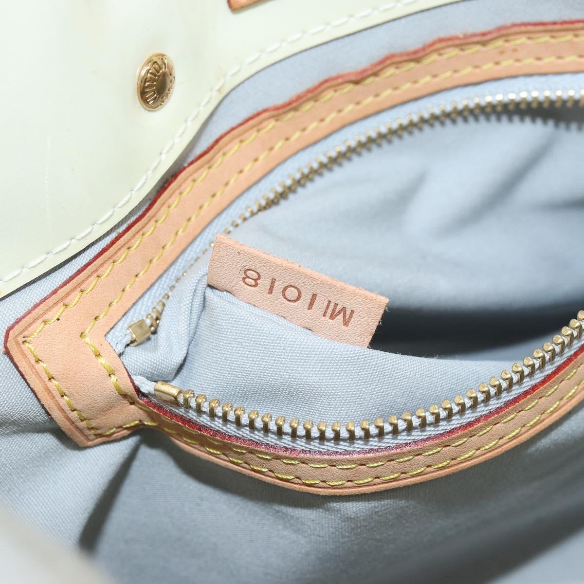 LOUIS VUITTON Monogram Vernis Reade PM Hand Bag Perle M91336 LV Auth 142788