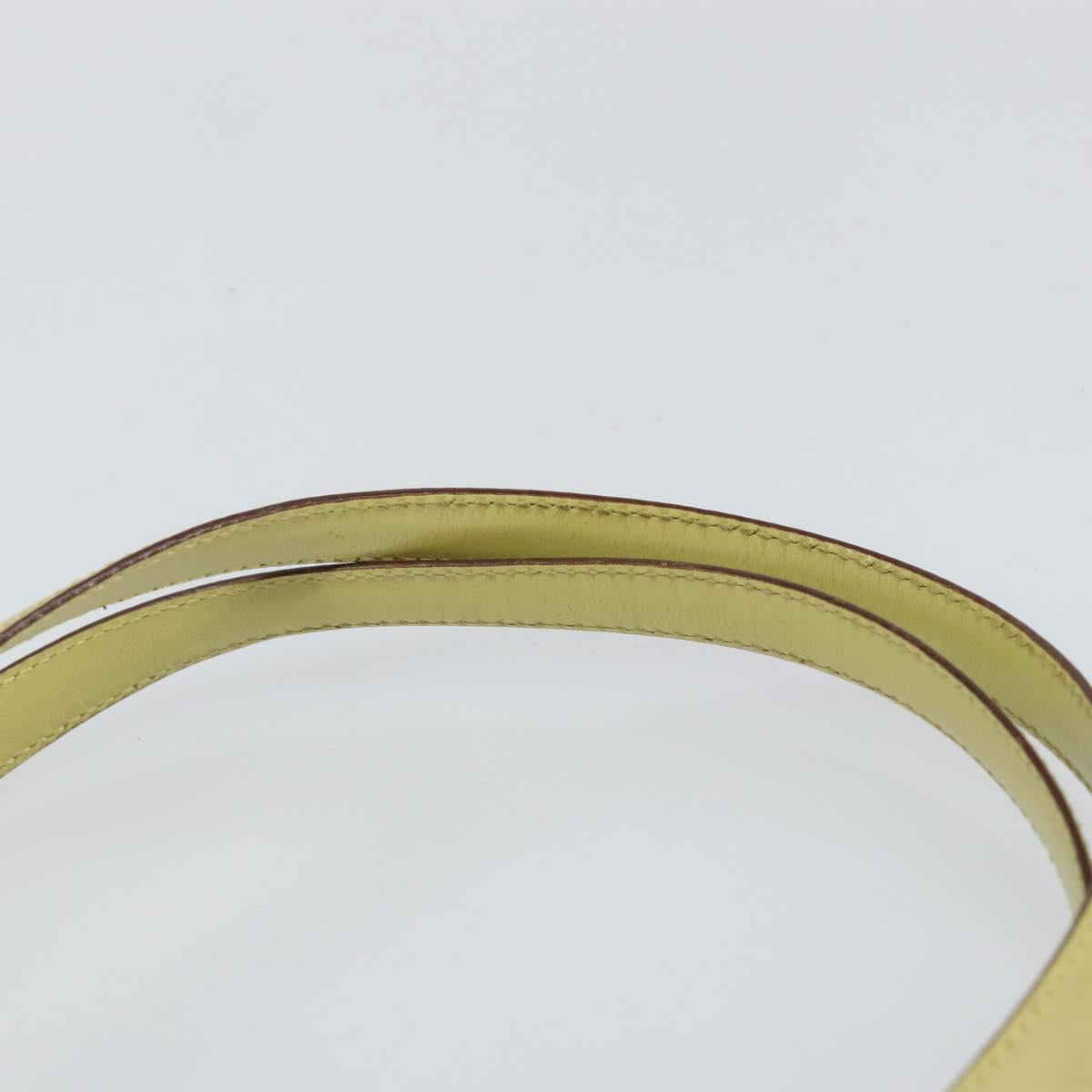 PRADA Hand Bag Nylon Yellow Gold Auth 142801