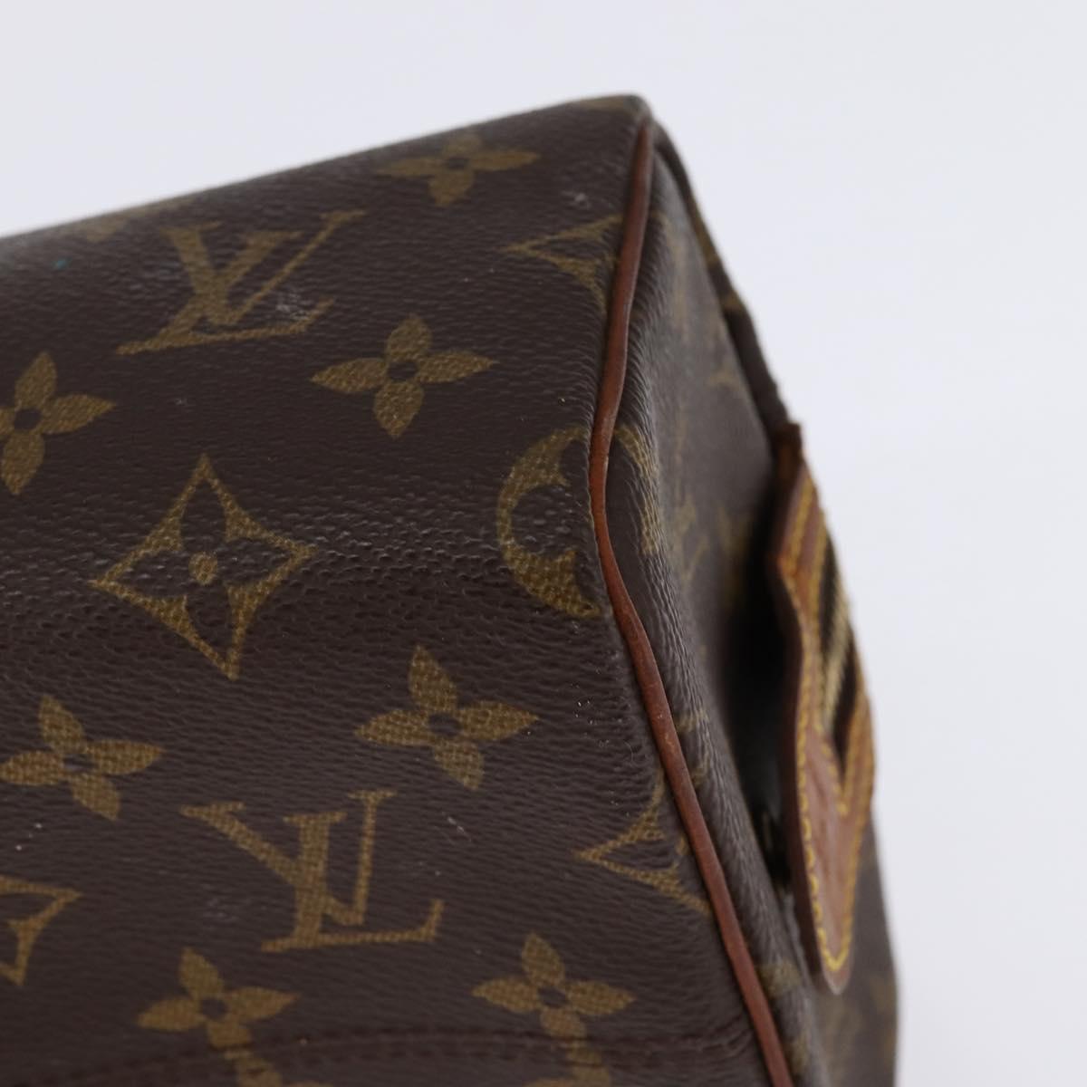 LOUIS VUITTON Monogram Trousse Patte Pression Cosmetic Pouch M47636 Auth 142810