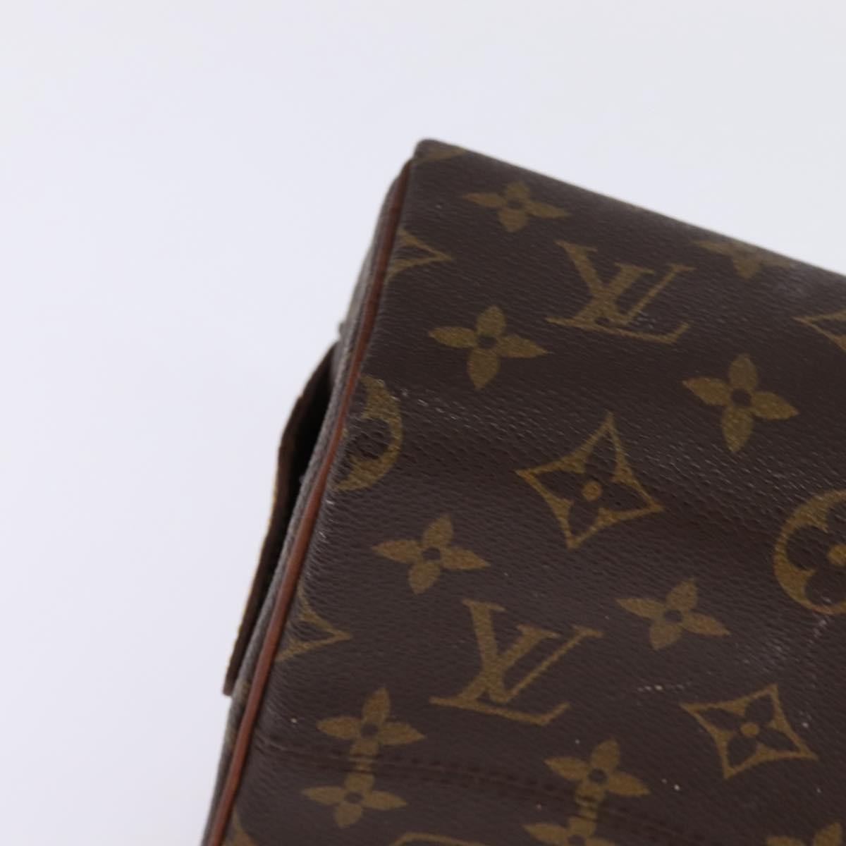 LOUIS VUITTON Monogram Trousse Patte Pression Cosmetic Pouch M47636 Auth 142810