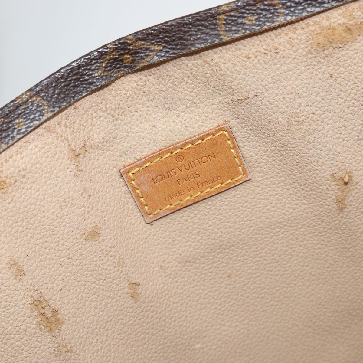 LOUIS VUITTON Monogram Sac Plat Hand Bag M51140 LV Auth 142812