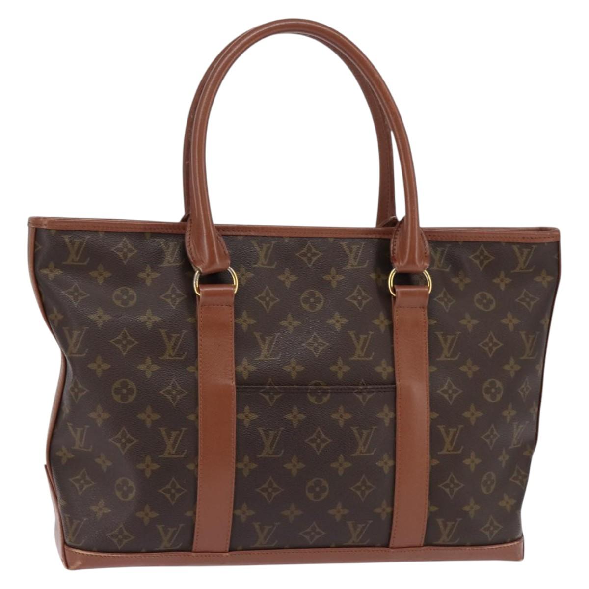 LOUIS VUITTON Monogram Sac Weekend PM Hand Bag M42425 LV Auth 142814