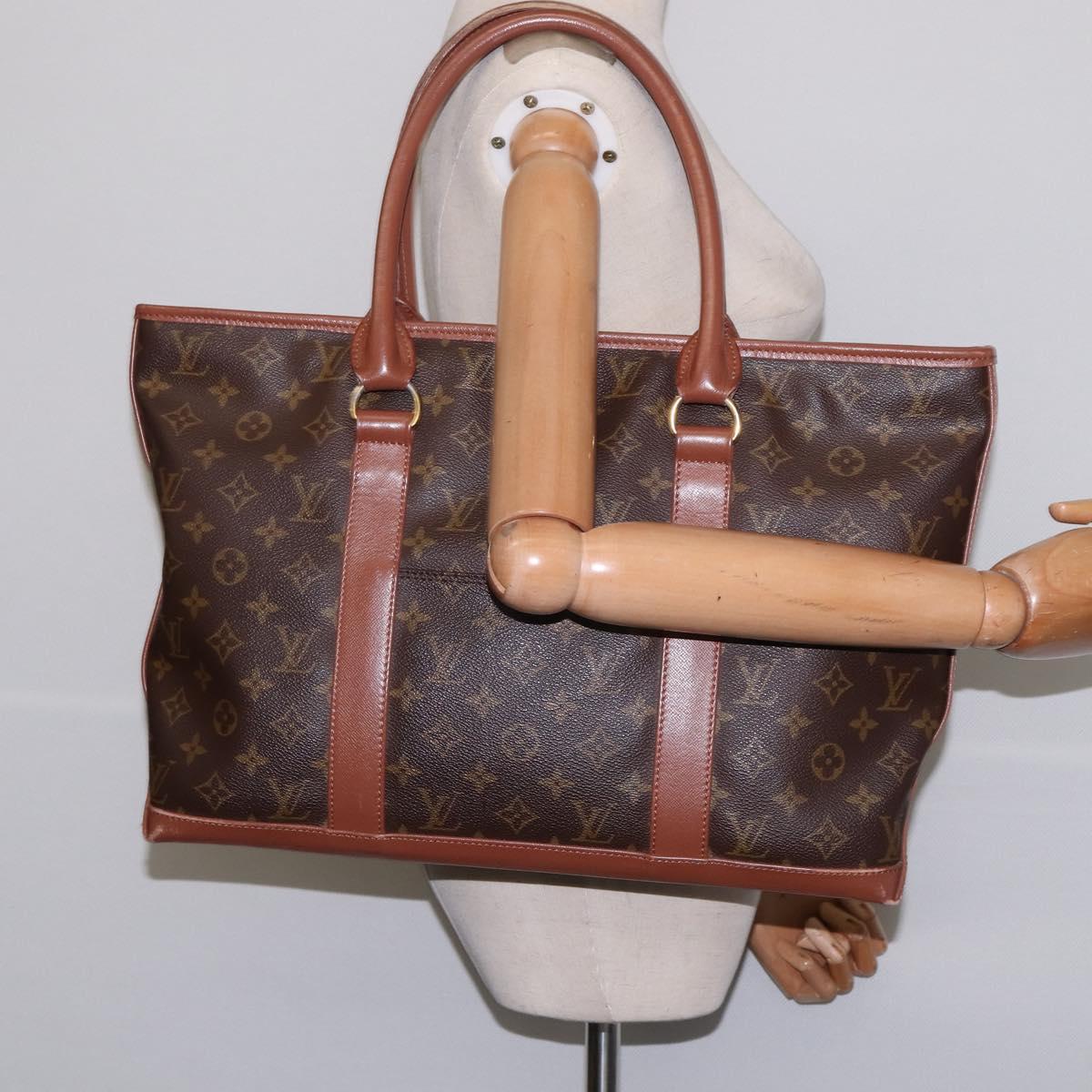 LOUIS VUITTON Monogram Sac Weekend PM Hand Bag M42425 LV Auth 142814
