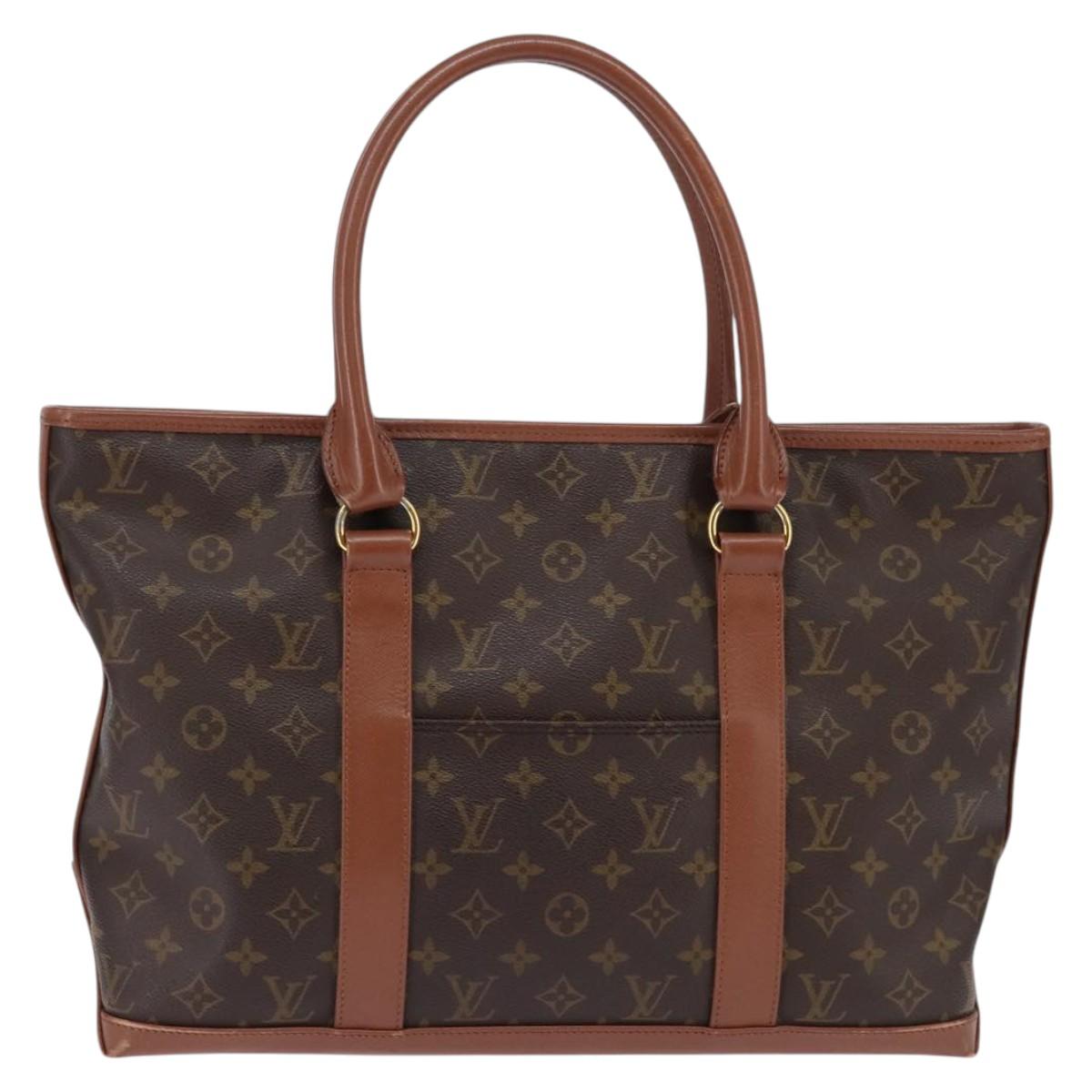 LOUIS VUITTON Monogram Sac Weekend PM Hand Bag M42425 LV Auth 142814