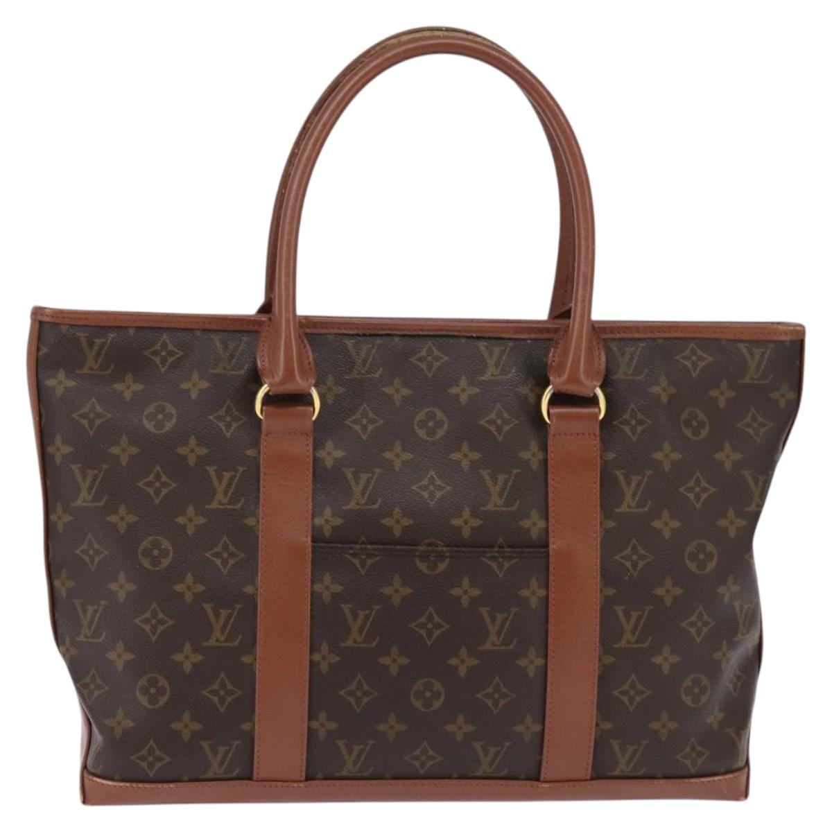 LOUIS VUITTON Monogram Sac Weekend PM Hand Bag M42425 LV Auth 142814