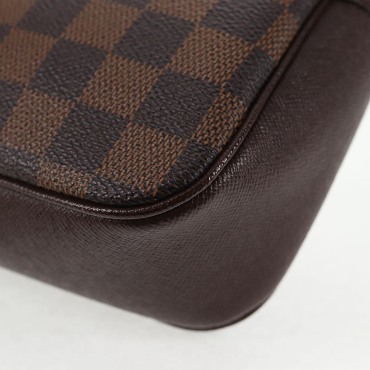 LOUIS VUITTON Damier Ebene Trousse Makeup Pouch N51982 LV Auth 142815V