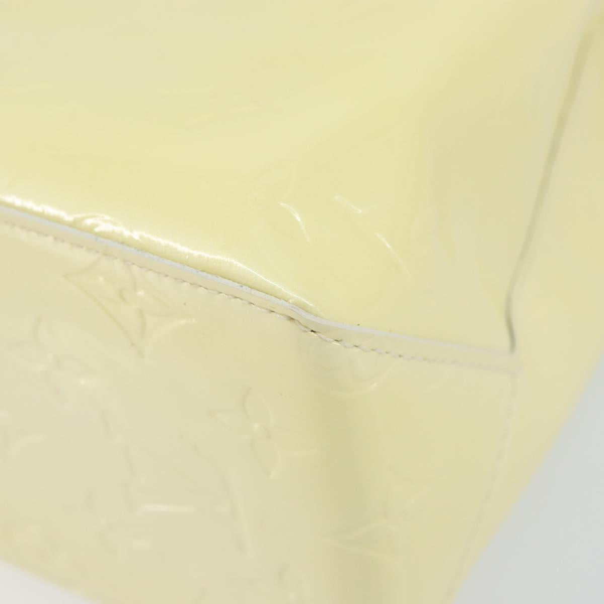 LOUIS VUITTON Monogram Vernis Reade PM Hand Bag Perle M91336 LV Auth 142816