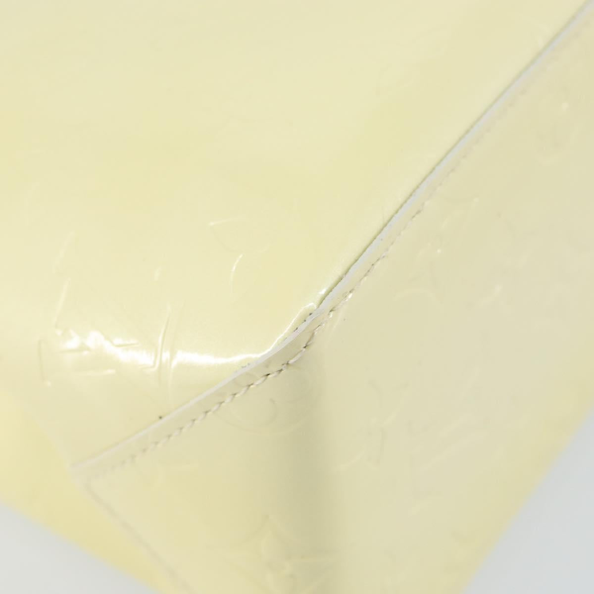 LOUIS VUITTON Monogram Vernis Reade PM Hand Bag Perle M91336 LV Auth 142816