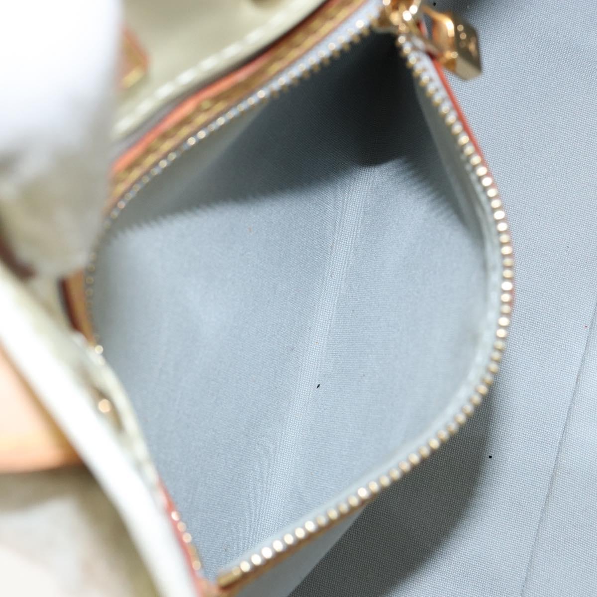 LOUIS VUITTON Monogram Vernis Reade PM Hand Bag Perle M91336 LV Auth 142816