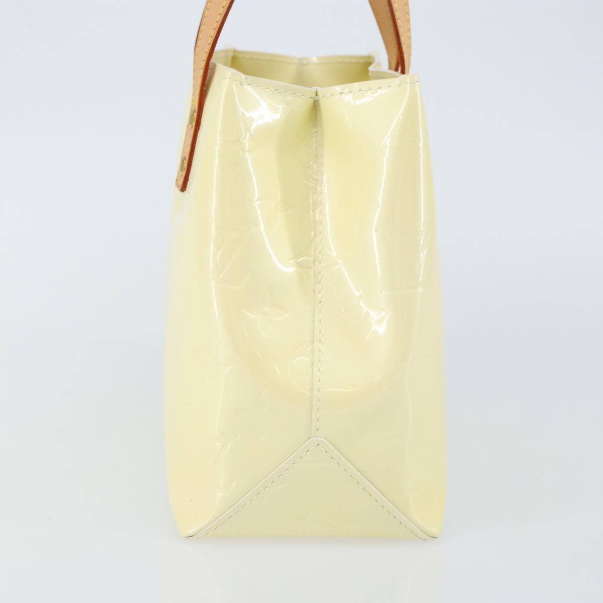 LOUIS VUITTON Monogram Vernis Reade PM Hand Bag Perle M91336 LV Auth 142816