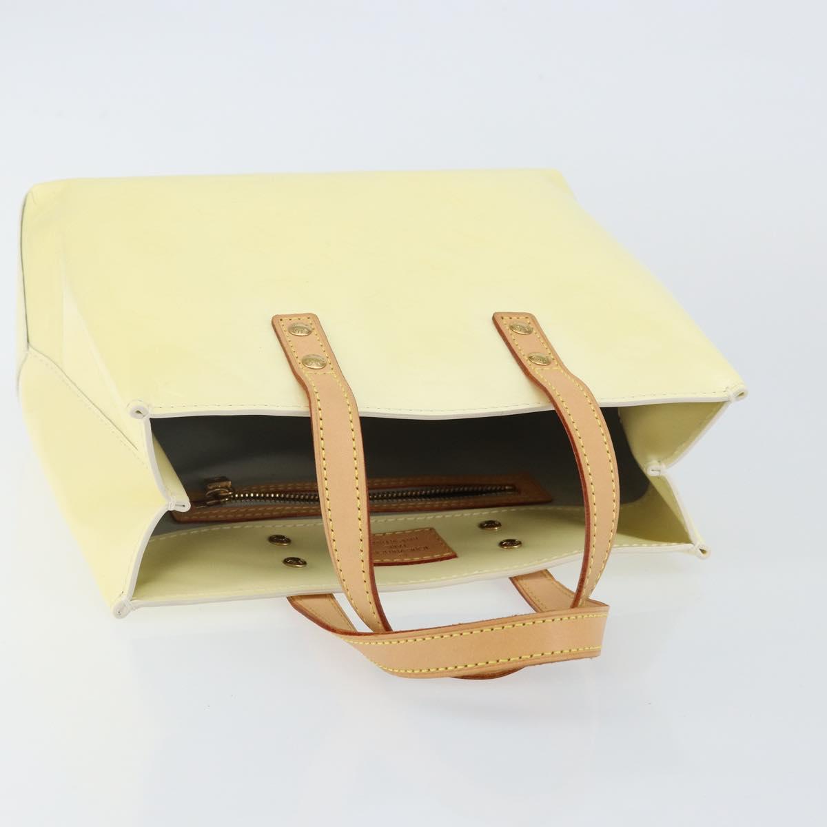 LOUIS VUITTON Monogram Vernis Reade PM Hand Bag Perle M91336 LV Auth 142816
