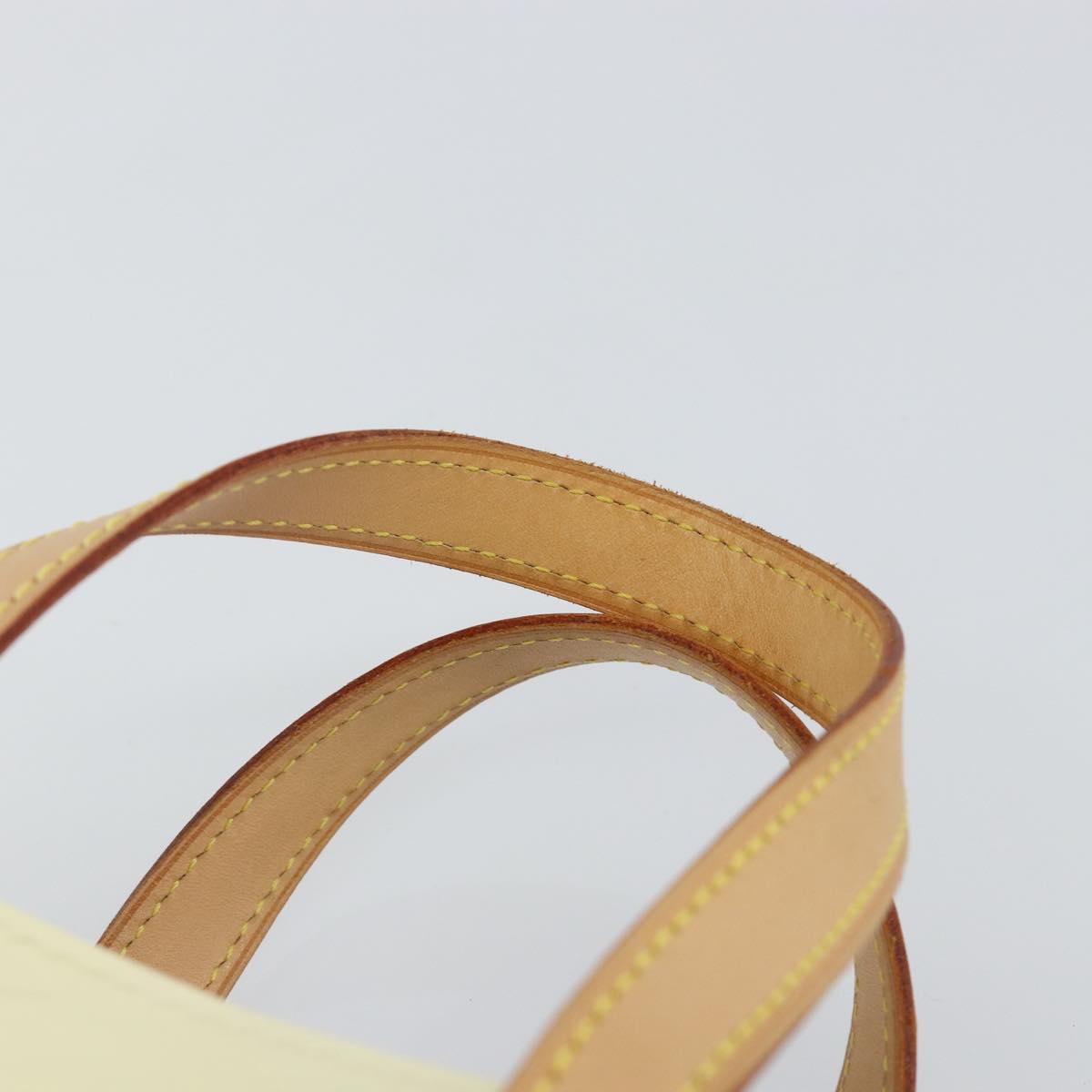 LOUIS VUITTON Monogram Vernis Reade PM Hand Bag Perle M91336 LV Auth 142816