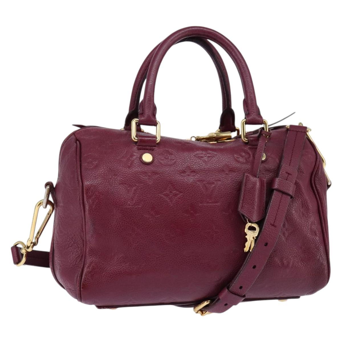 LOUIS VUITTON Empreinte Speedy Bandouliere 25 Bag 2way Oroll M40764 Auth 142817