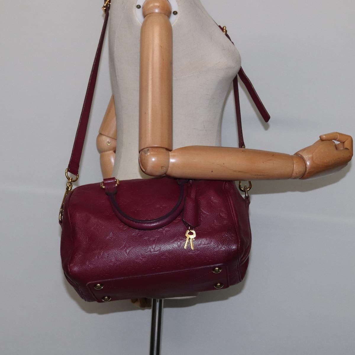 LOUIS VUITTON Empreinte Speedy Bandouliere 25 Bag 2way Oroll M40764 Auth 142817