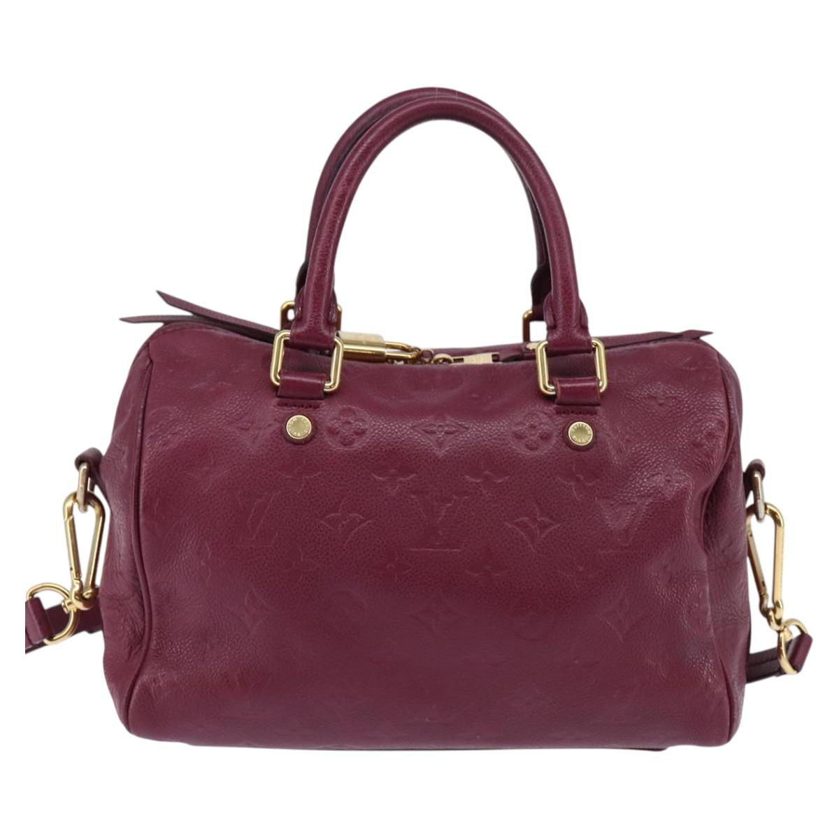 LOUIS VUITTON Empreinte Speedy Bandouliere 25 Bag 2way Oroll M40764 Auth 142817