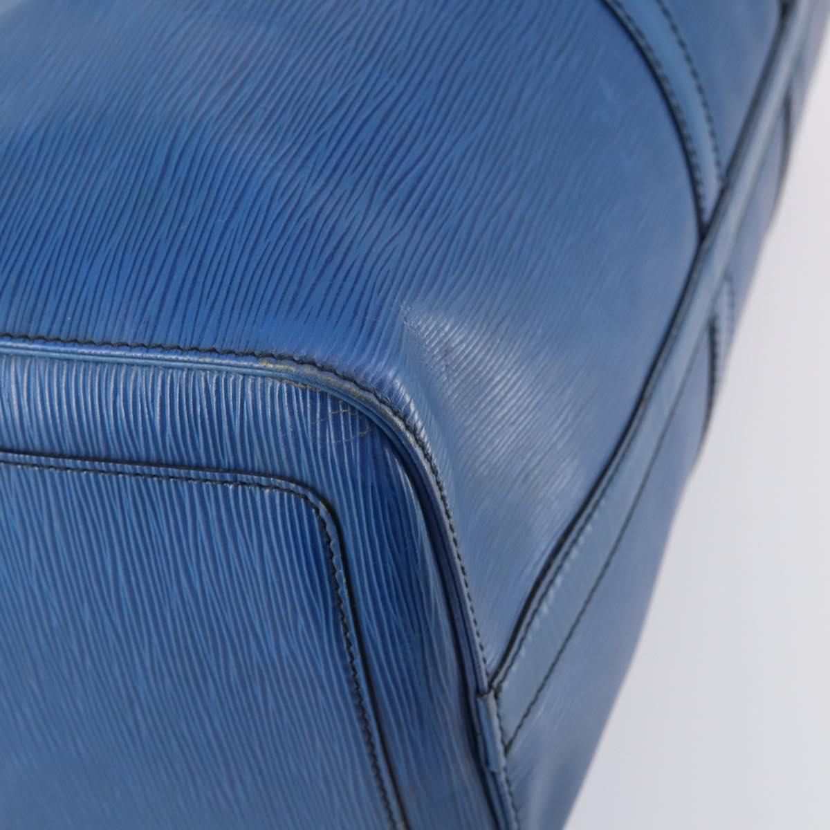 LOUIS VUITTON Epi Keepall 45 Boston Bag Blue M42975 LV Auth 142820