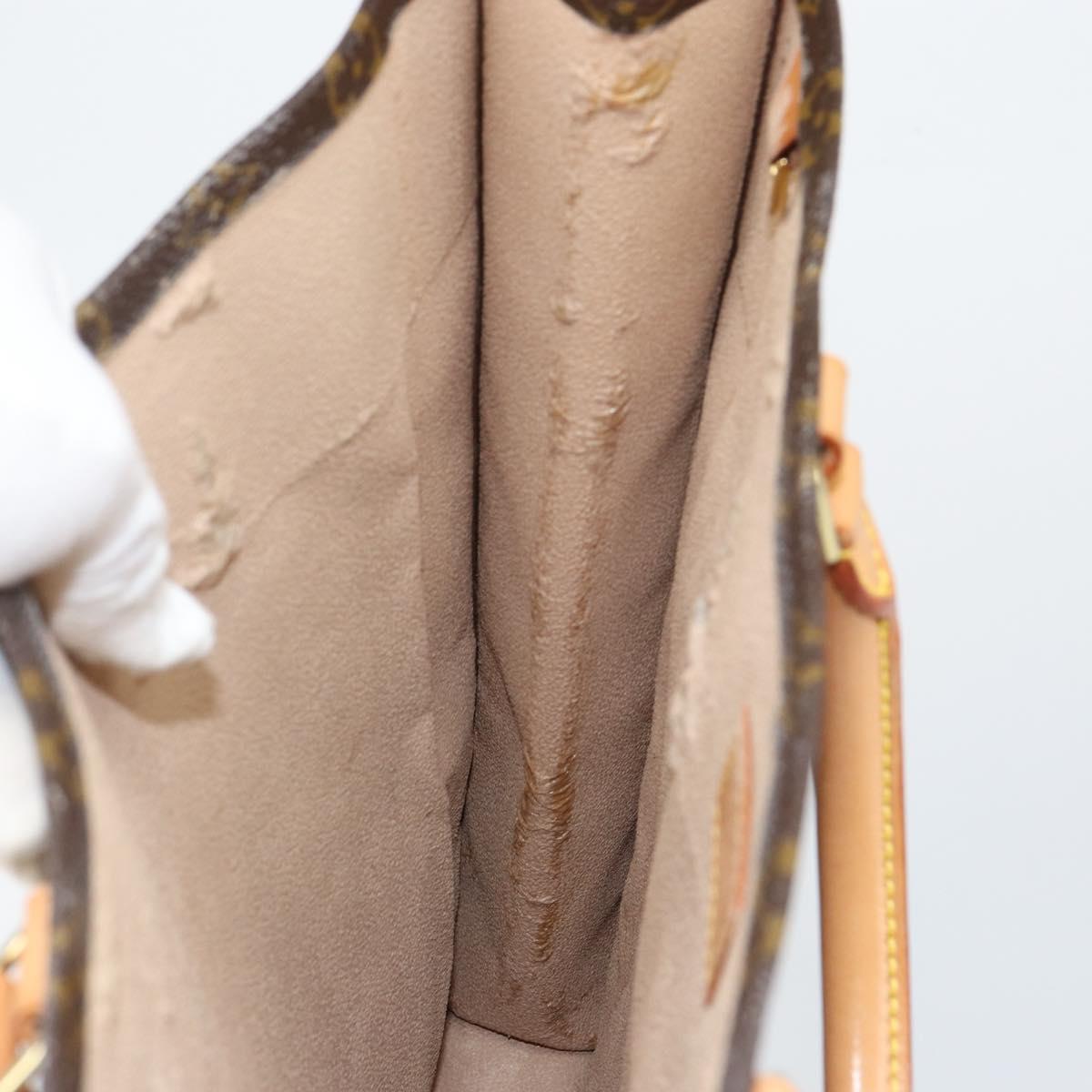 LOUIS VUITTON Monogram Sac Plat Hand Bag M51140 LV Auth 142831