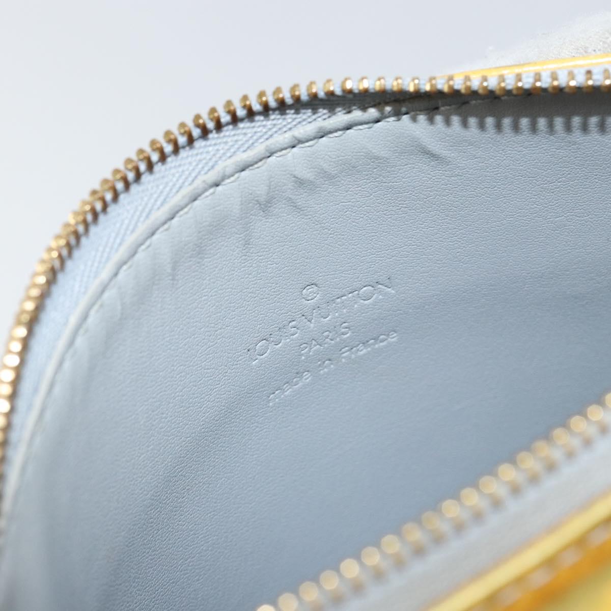 LOUIS VUITTON Monogram Vernis Motto Accessory Pouch Gris M91030 LV Auth 142835