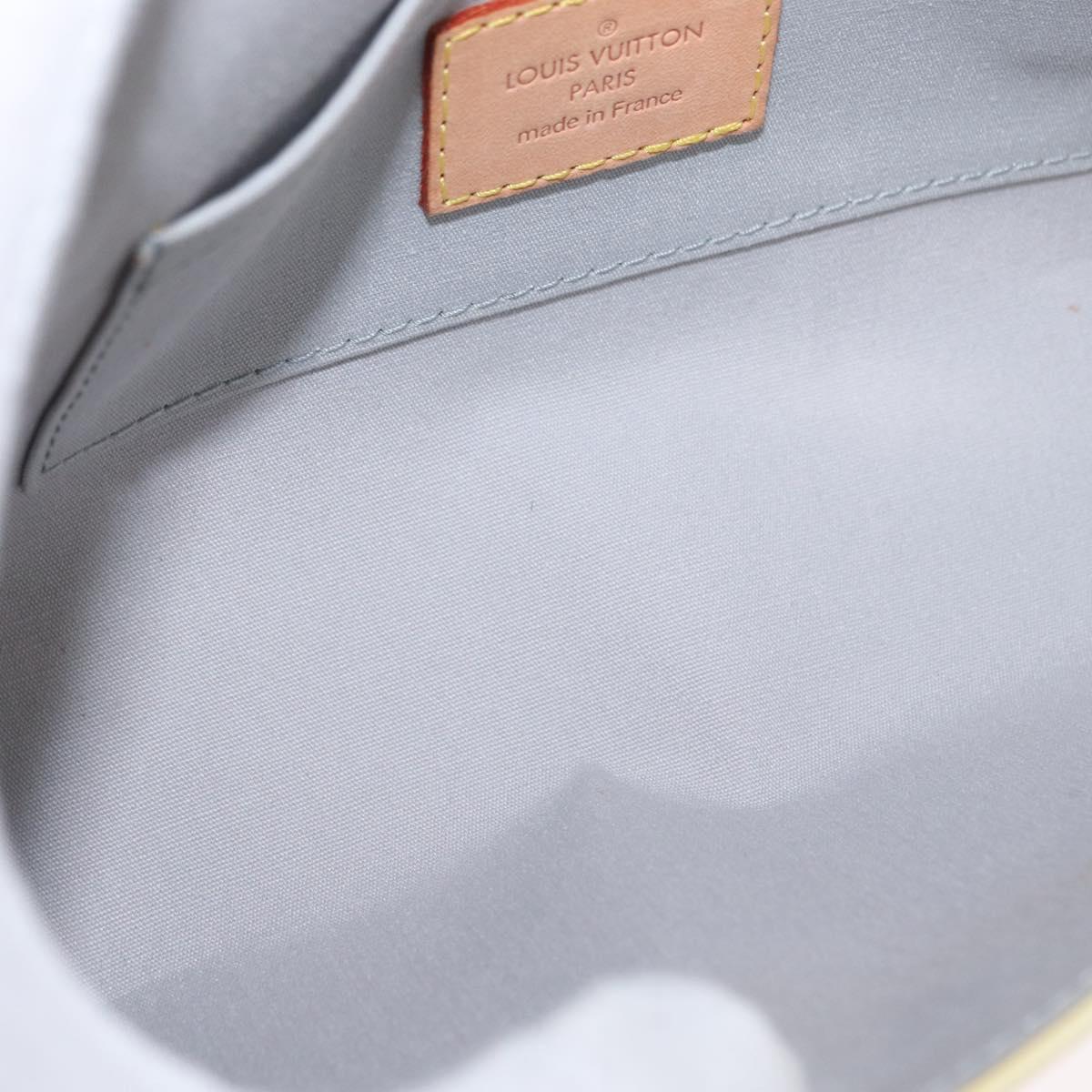 LOUIS VUITTON Monogram Vernis Malibu Street Bag Perle M91507 LV Auth 142836