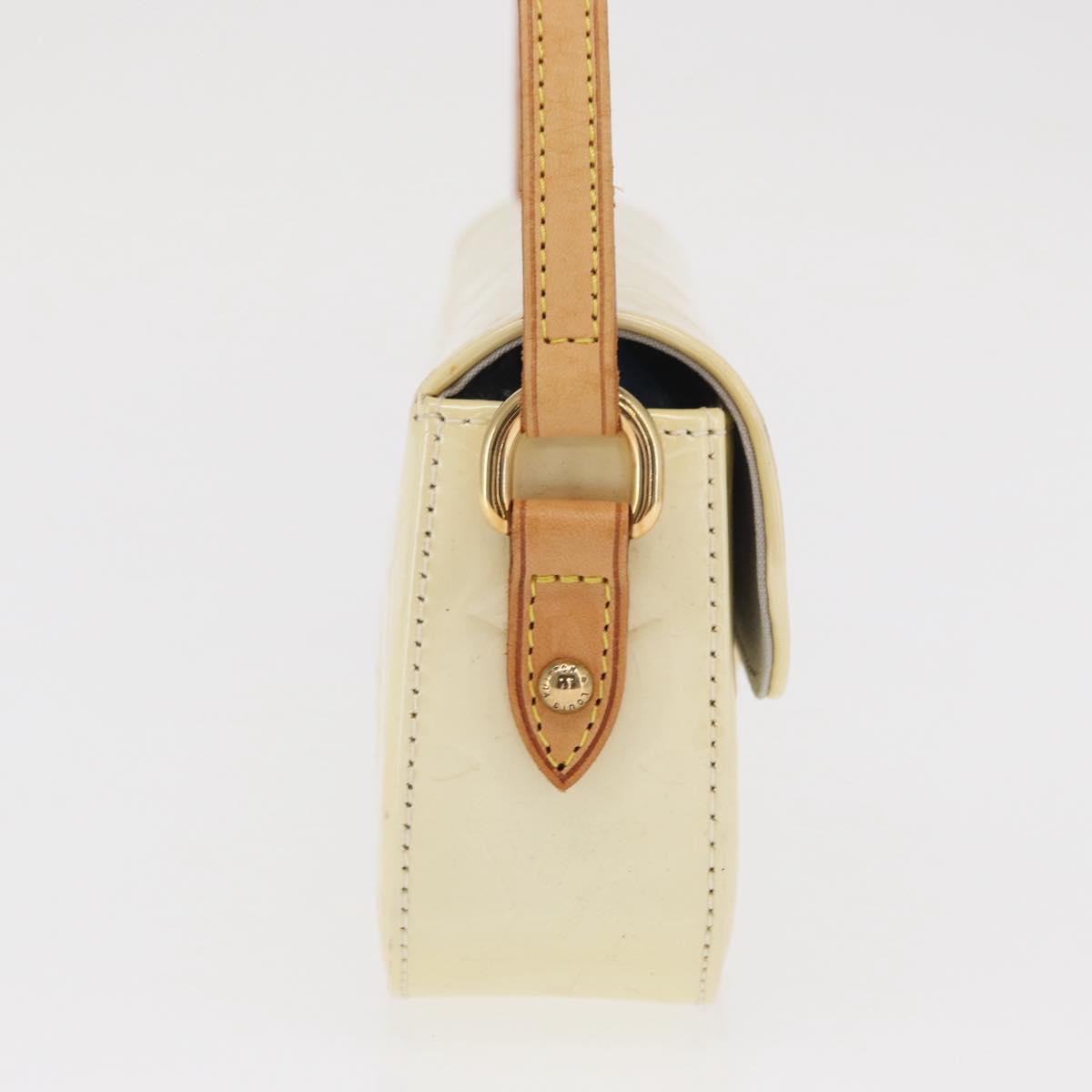 LOUIS VUITTON Monogram Vernis Malibu Street Bag Perle M91507 LV Auth 142836