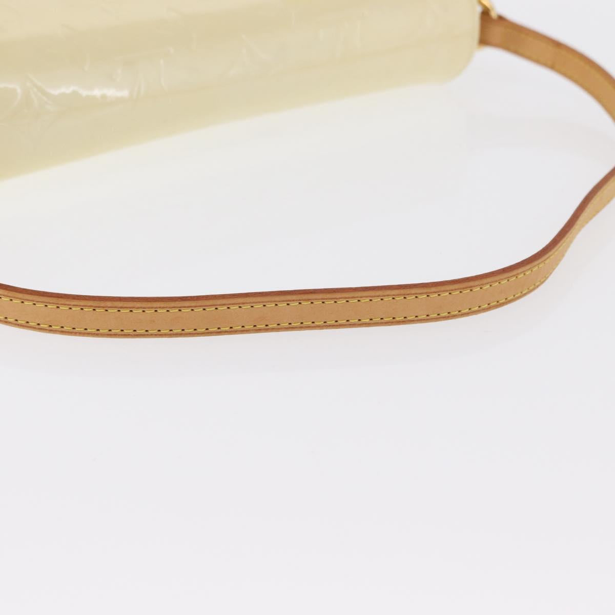 LOUIS VUITTON Monogram Vernis Malibu Street Bag Perle M91507 LV Auth 142836