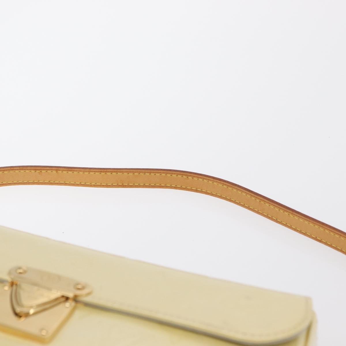 LOUIS VUITTON Monogram Vernis Malibu Street Bag Perle M91507 LV Auth 142836