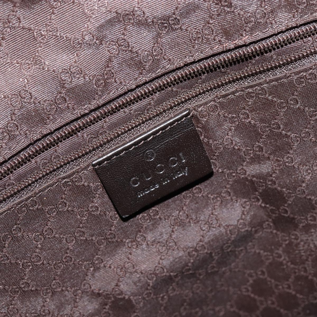 GUCCI Bamboo Web Sherry Line Bag Canvas 2way Beige 001 4058 1705 Auth 142842