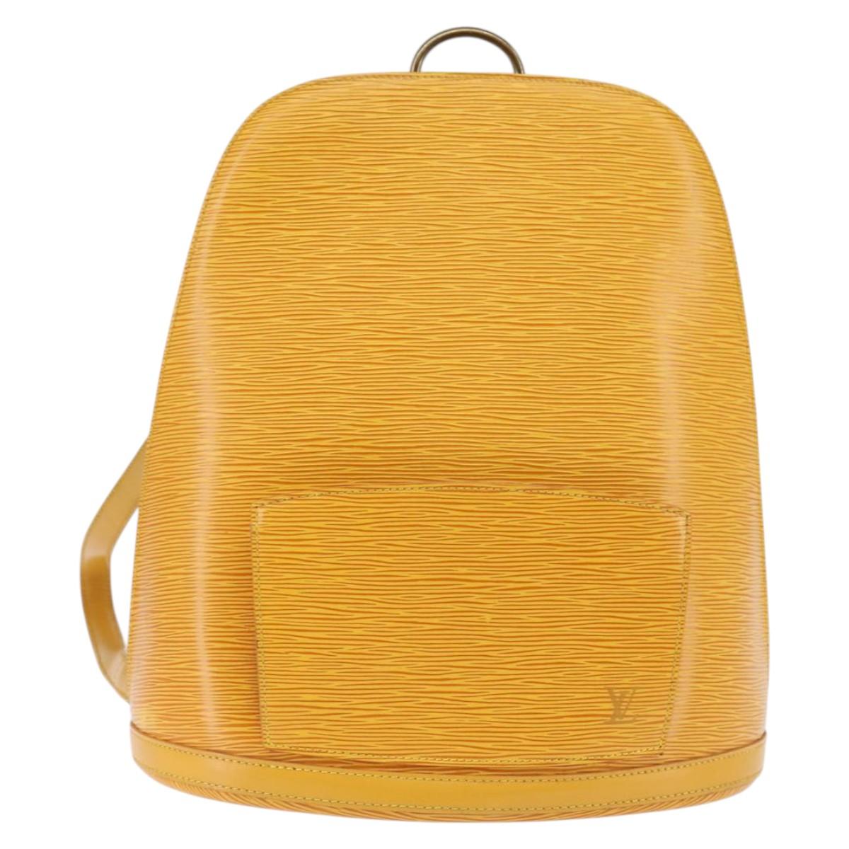 LOUIS VUITTON Epi Gobelins Backpack Yellow M52299 LV Auth 142855