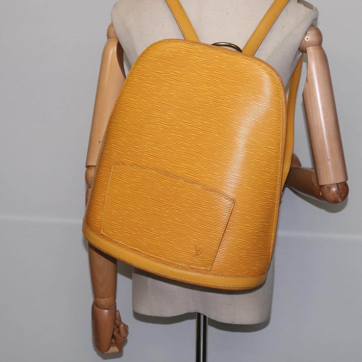 LOUIS VUITTON Epi Gobelins Backpack Yellow M52299 LV Auth 142855